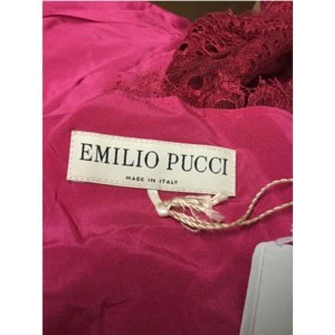 Emilio Pucci One Sleeve Lace Dress