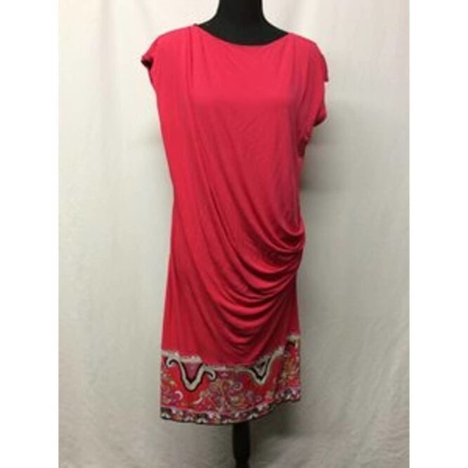 Emilio Pucci DARK PINK Knit Sleeveless Peg Dress - Size US 12