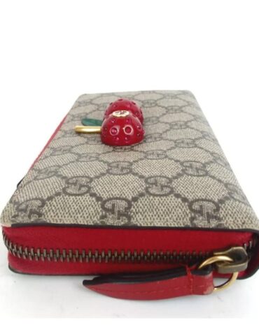 Authentic GUCCI Cherry GG Supreme Wallet EUC