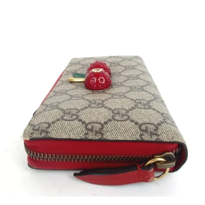 Authentic GUCCI Cherry GG Supreme Wallet EUC