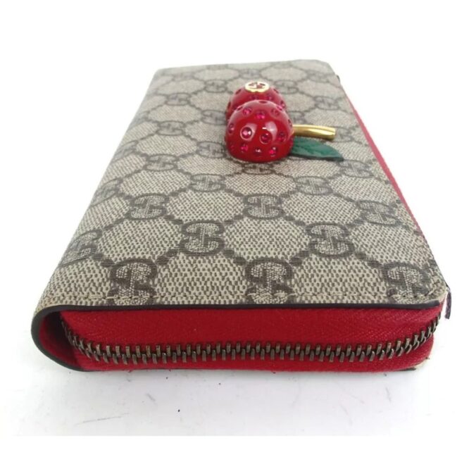 Authentic GUCCI Cherry GG Supreme Wallet EUC