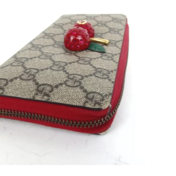 Authentic GUCCI Cherry GG Supreme Wallet EUC