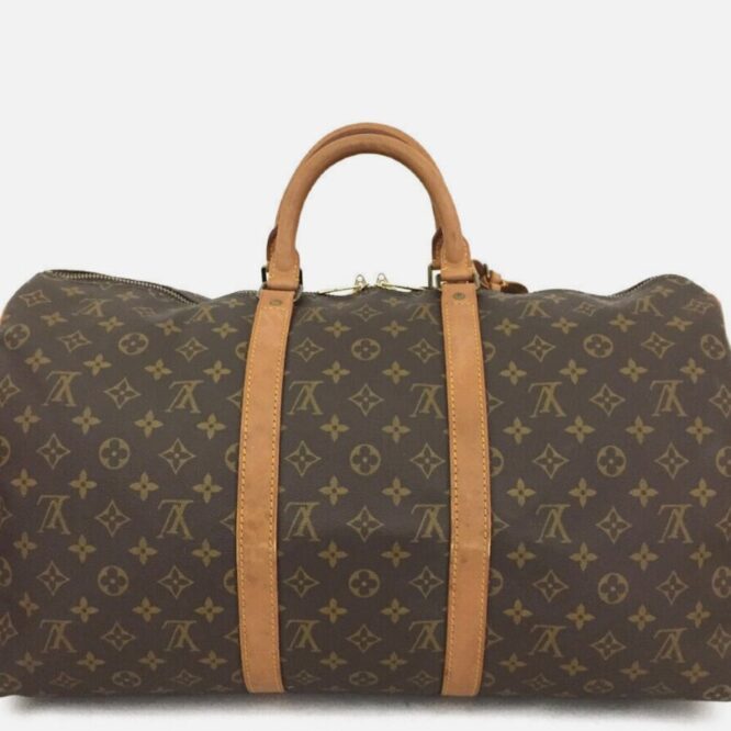 Louis Vuitton Monogram Keepall 50 Boston Travel Hand Bag EUC