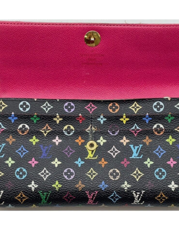 Auth Louis Vuitton Monogram Multi Color Noir Sarah M60273 W/Box EUC