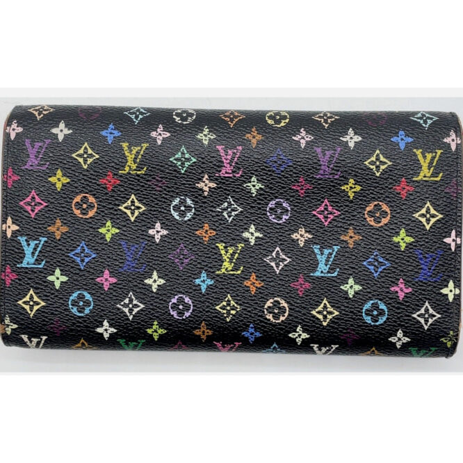 Auth Louis Vuitton Monogram Multi Color Noir Sarah M60273 W/Box EUC