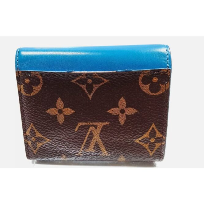 LOUIS VUITTON MONOGRAM BLUE ZOE WALLET EUC