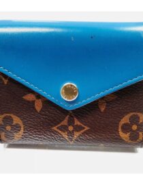 LOUIS VUITTON MONOGRAM BLUE ZOE WALLET EUC