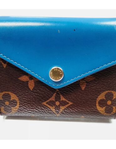 LOUIS VUITTON MONOGRAM BLUE ZOE WALLET EUC