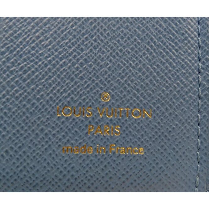 LOUIS VUITTON MONOGRAM BLUE ZOE WALLET EUC