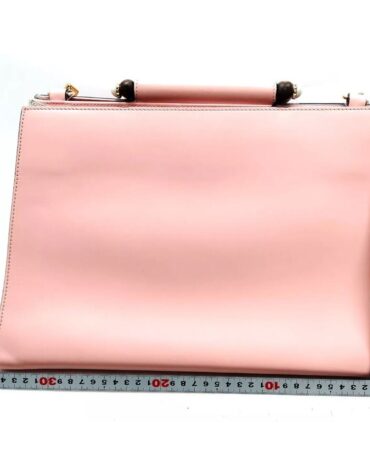 GUCCI Nappa Bamboo Web Large Nymphaea Top Handle Bag Perfect Pink Mystic White