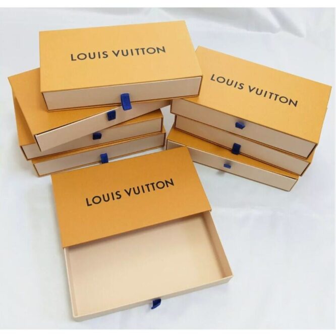 Auth Louis Vuitton Gift Box for Long wallet Zippy wallet Dust Box