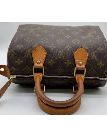 Authentic Louis Vuitton Monogram Speedy 25 M41528 Handbag EUC