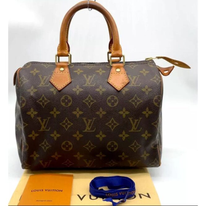 Authentic Louis Vuitton Monogram Speedy 25 M41528 Handbag EUC