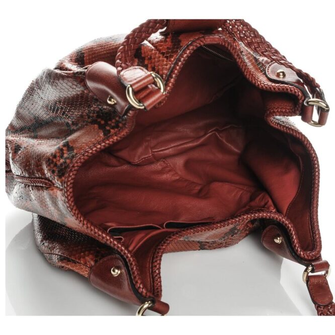 Python Medium Marrakech Shoulder Bag Red - Pristine