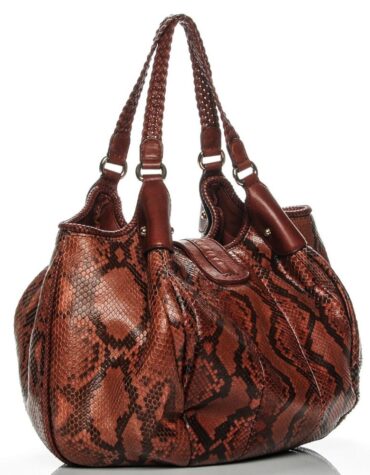 Python Medium Marrakech Shoulder Bag Red - Pristine