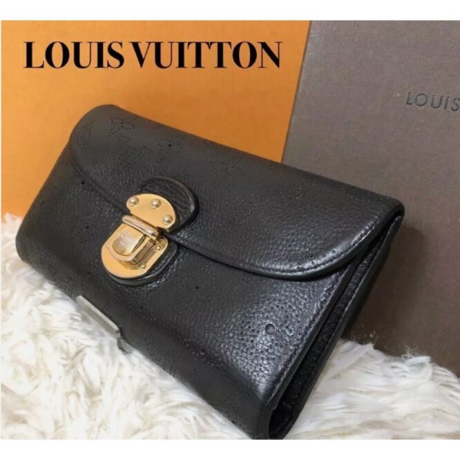 Louis Vuitton Portefeuille Amelia Mahina Leather Long Wallet EUC FULL INCLUSION