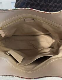 GUCCI Floral Bamboo Handle Multicolor Canvas Hand Bag Purse w Dust Bag PRISTINE