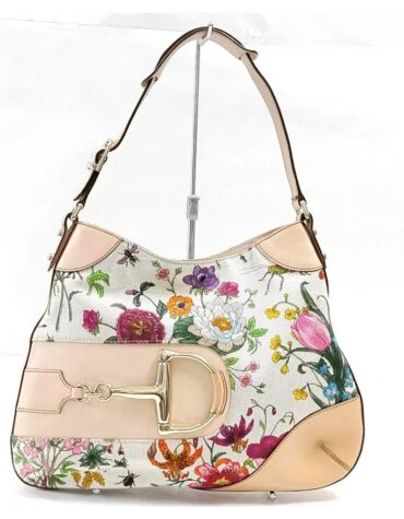 Gucci Floral Shoulder bag - White EUC