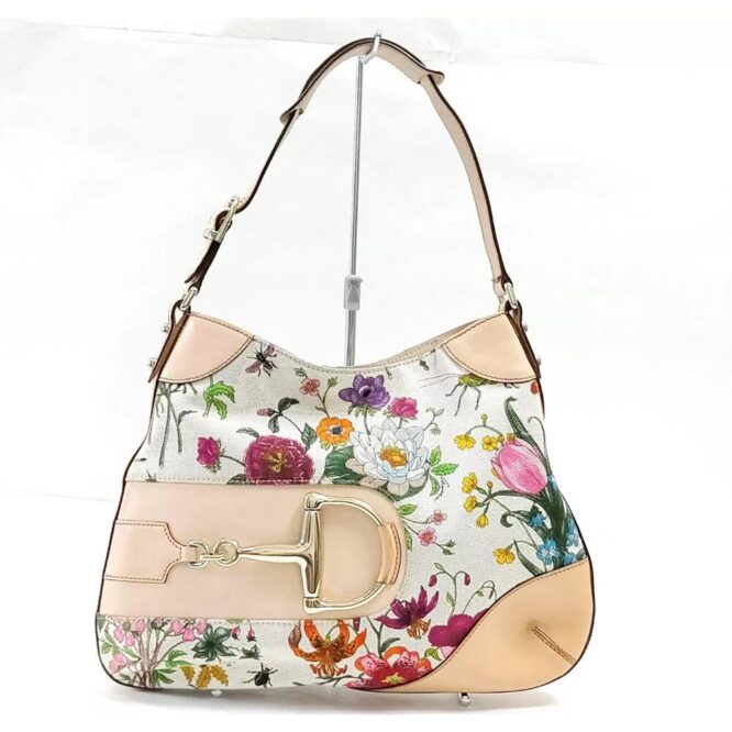 Gucci Floral Shoulder bag - White EUC