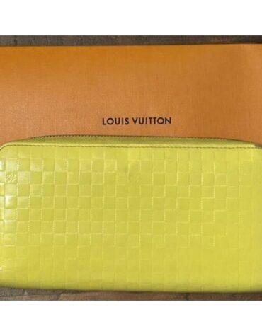 Authentic Louis Vuitton Damier Facette Patent Zippy Wallet EUC Full Inclusion