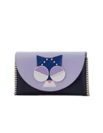 Kate Spade New York SPADEMALS SMITTEN KITTEN CHAIN WALLET CROSSBODY NWT