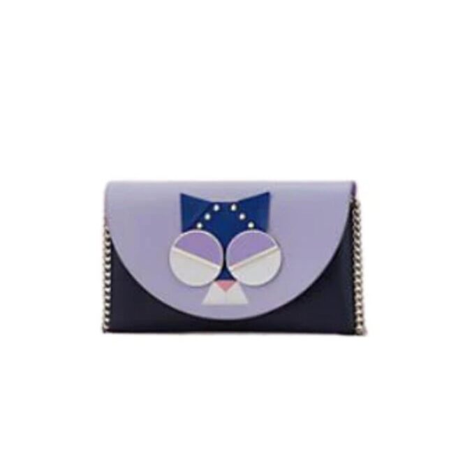 Kate Spade New York SPADEMALS SMITTEN KITTEN CHAIN WALLET CROSSBODY NWT