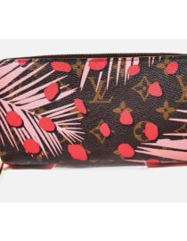 LOUIS VUITTON Monogram Jungle Dots Zippy Wallet Sugar Pink Poppy WBOX PRISTINE