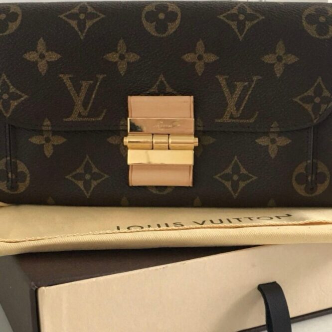 Louis Vuitton Brown Monogram Canvas Elysee Wallet Pristine Full Inclusion