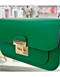 Michael Kors Sloan Editor Small Flap Belt Bag Clutch Green FULL INCLUSION