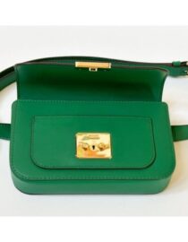 Michael Kors Sloan Editor Small Flap Belt Bag Clutch Green FULL INCLUSION