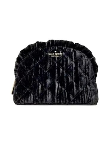 Kate Spade Natalia Crushed Velvet Small Zip Bag