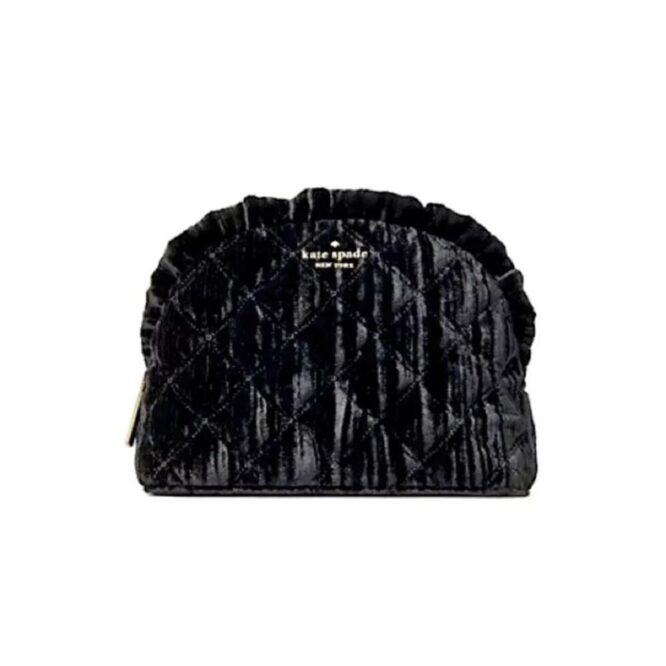 Kate Spade Natalia Crushed Velvet Small Zip Bag