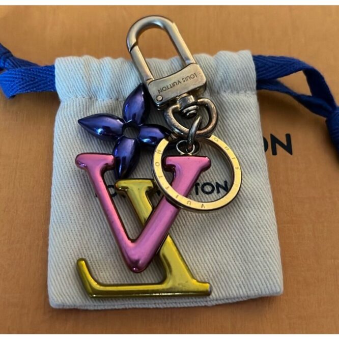 LOUIS VUITTON 2000S MULTI CHROME KEY CHAIN