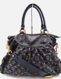 Louis Vuitton LV Hand Bag M95351 Neo CaBBy MM Black Monogram Denim