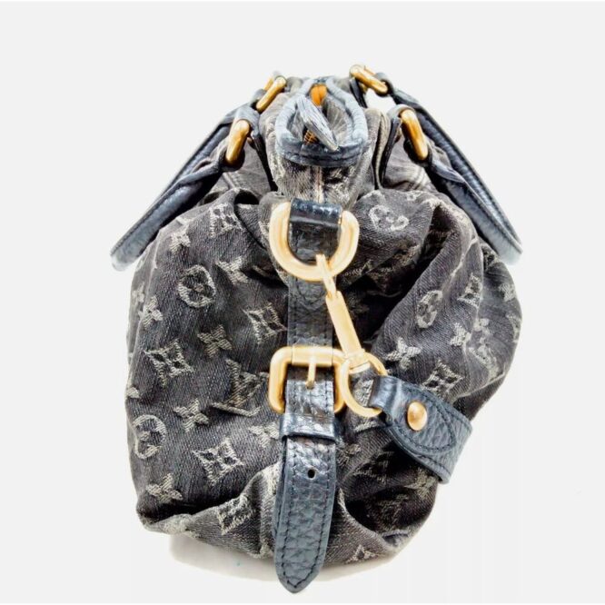 Louis Vuitton LV Hand Bag M95351 Neo CaBBy MM Black Monogram Denim