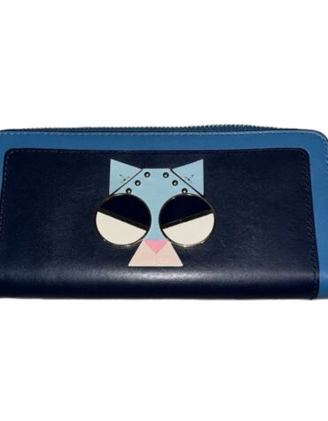 Kate Spade Spademals Smitten Kitten Accordion Zip Wallet