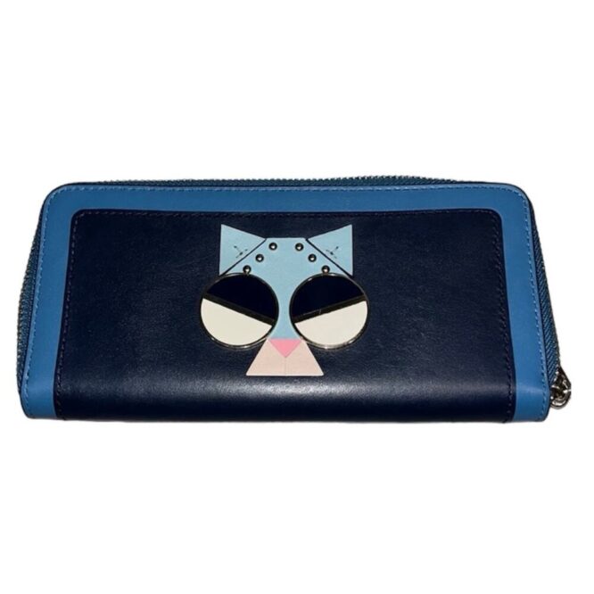 Kate Spade Spademals Smitten Kitten Accordion Zip Wallet