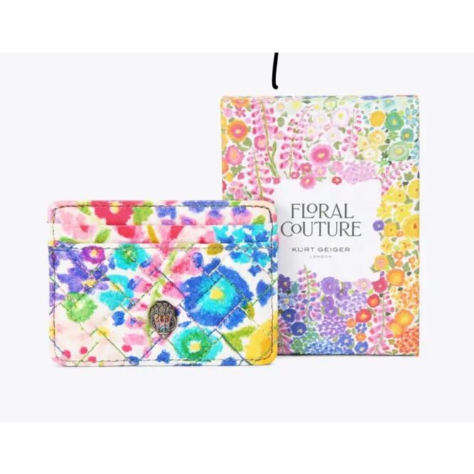 KURT GEIGER LIMITED EDITION FLORAL COUTURE CARD HOLDER NWT & BOX