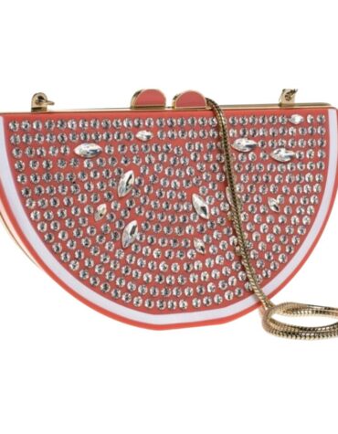 Rare Kate Spade Flights of Fancy Jeweled Grapefruit Novelty Shoulder Bag