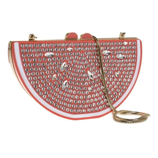 Rare Kate Spade Flights of Fancy Jeweled Grapefruit Novelty Shoulder Bag