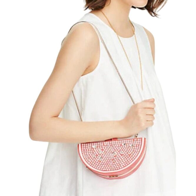 Rare Kate Spade Flights of Fancy Jeweled Grapefruit Novelty Shoulder Bag