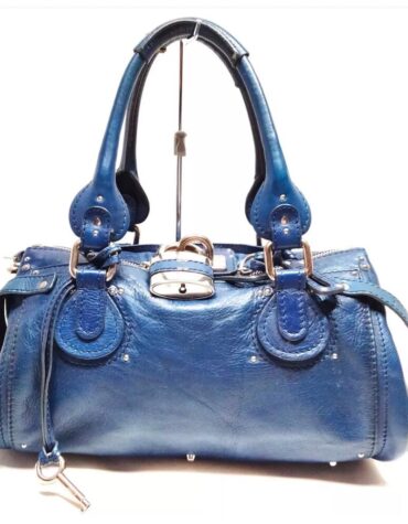 Chloe Paddington BLUE SILVER HARDWARE WITH LOCK AND KEY!! EUC