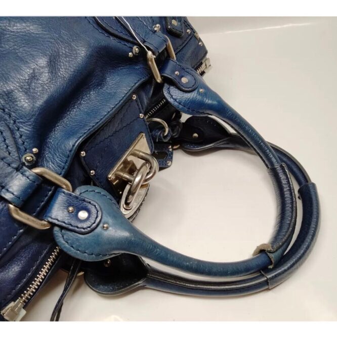 Chloe Paddington BLUE SILVER HARDWARE WITH LOCK AND KEY!! EUC