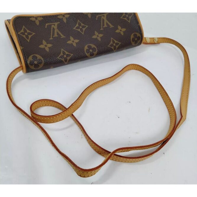 Louis Vuitton Shoulder Bag Pochette Twin PM Brown Monogram