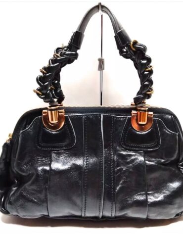 COPY - Chloe Black Leather Heloise Satchel EUC