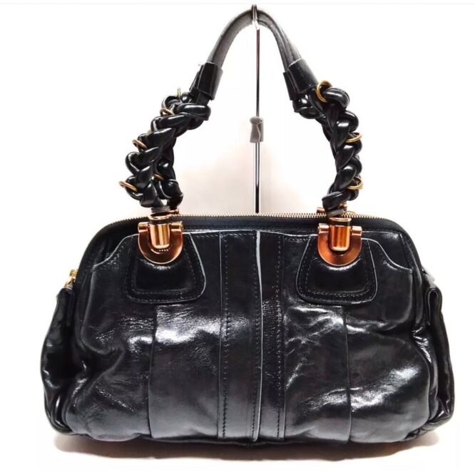 COPY - Chloe Black Leather Heloise Satchel EUC