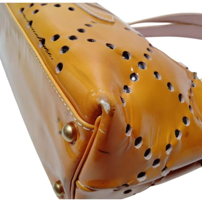 Chanel Perforated CC Cognac Tote / Pink leather interior