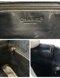 CHANEL Matelasse CC Chocolate bar Hand Bag Patent Enamel Black