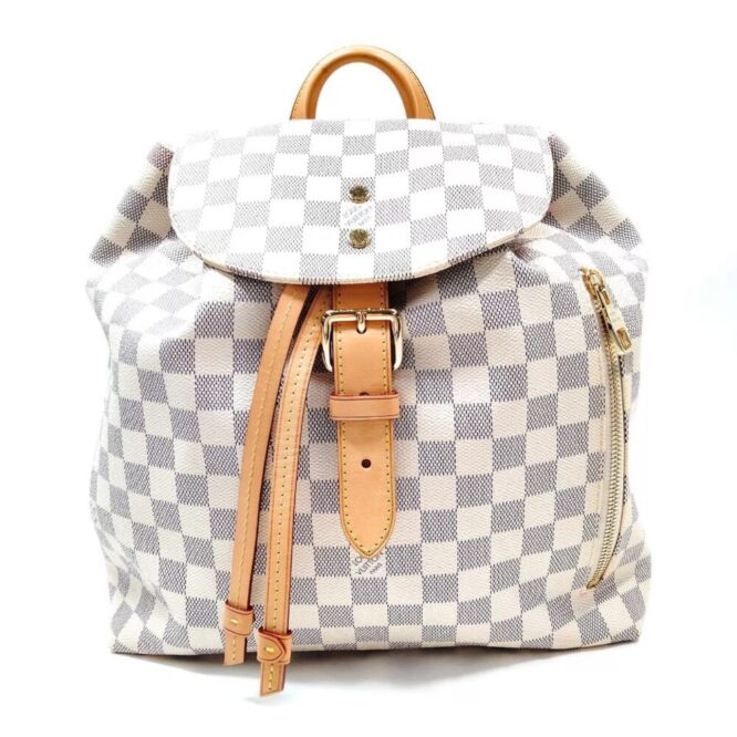 Louis Vuitton LV BackPack Bag N41578 Speron White Damier Azur